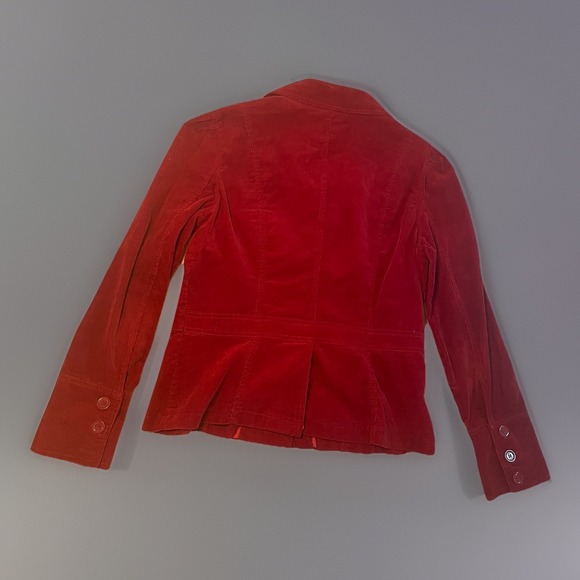 JKLA Red Corduroy Blazer Women's Large Retro Button Front Jacket - Picture 3 of 10
